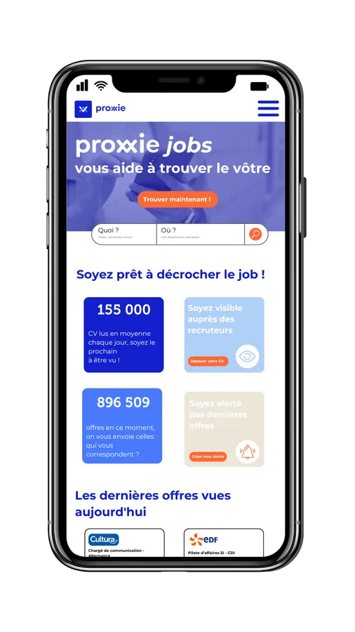 Réprésentation de l'outils Proxxie Jobs
